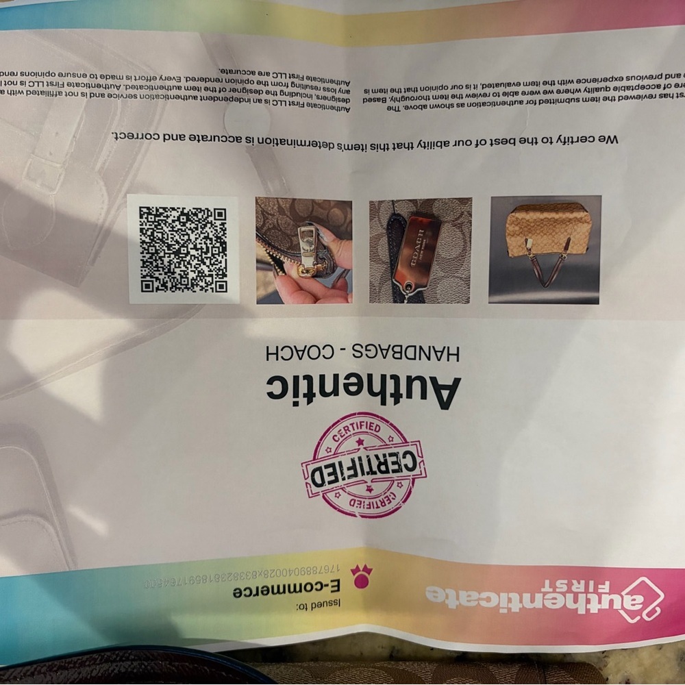 Coach Ava Tote in Signature Canvas – Khaki / Saddle (F58318) - Picture 6 of 11